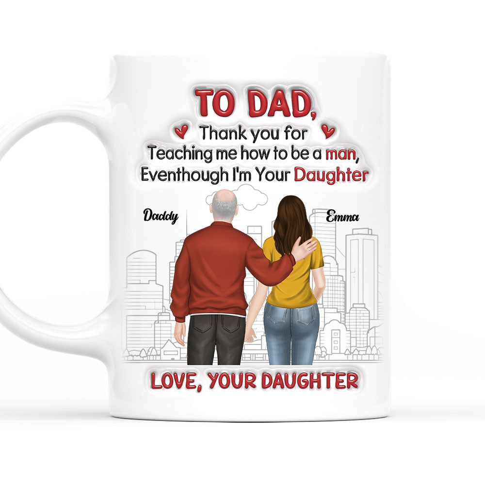 Thank You For Teaching Me - Personalized Custom 3D Inflated Effect Mug