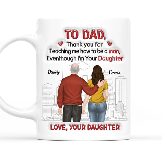 Thank You For Teaching Me - Personalized Custom 3D Inflated Effect Mug