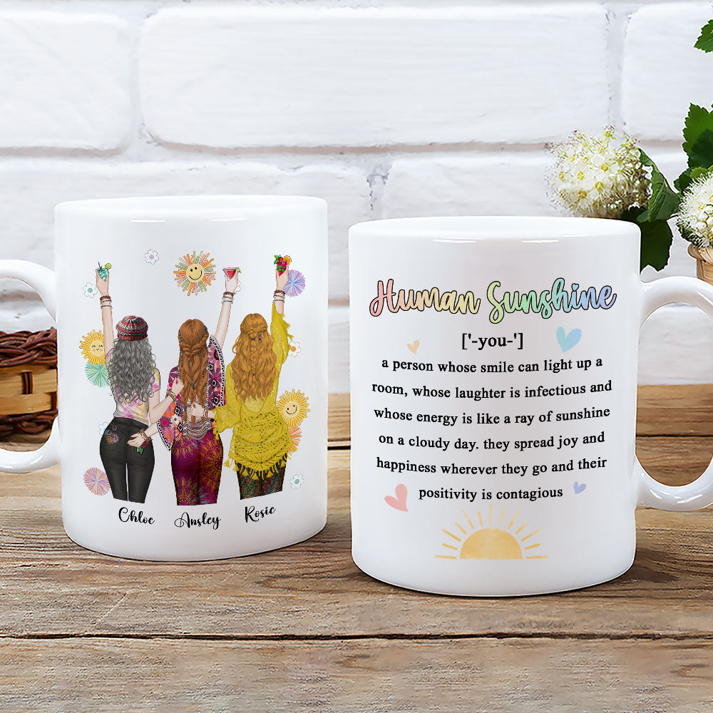 Punch Bitch Hippie Version - Personalized Custom Coffee Mug