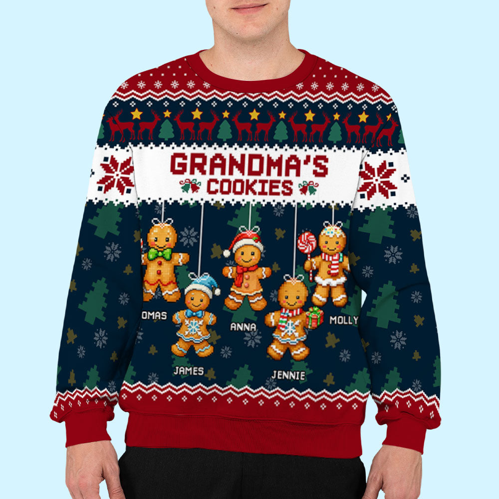 Grandma Cookies - Personalized Custom All-Over-Print Sweatshirt