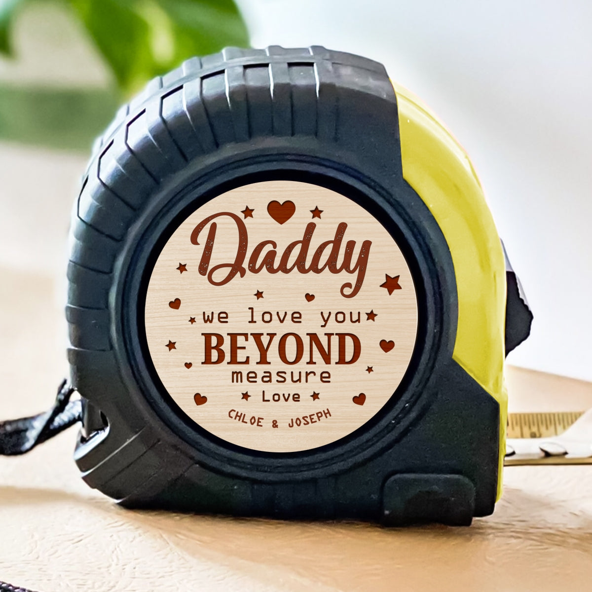 We Love You Beyond Measure Dad  - Personalized Custom Tape Measure