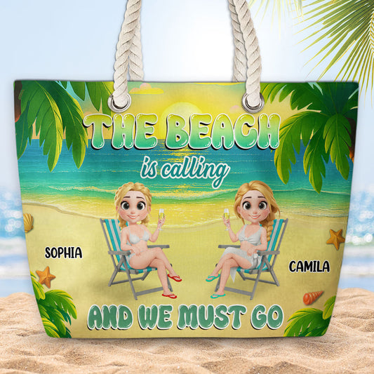 We Must Go - Personalized Custom Beach Bag