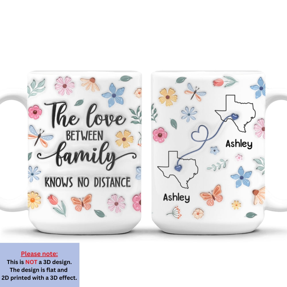 Family Bonds Last Forever Strong - Personalized Custom 3D Inflated Effect Mug