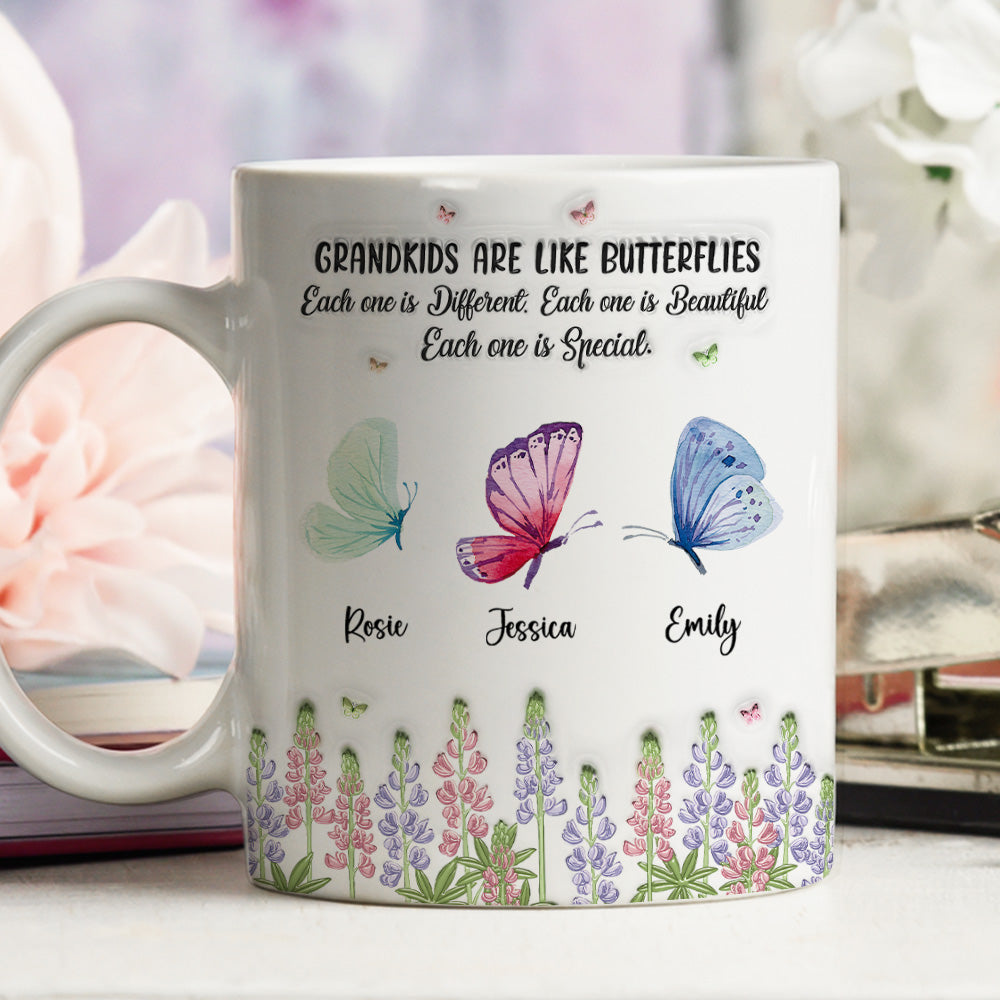 Grandchildren Make Life More Colorful - Personalized Custom 3D Inflated Effect Mug