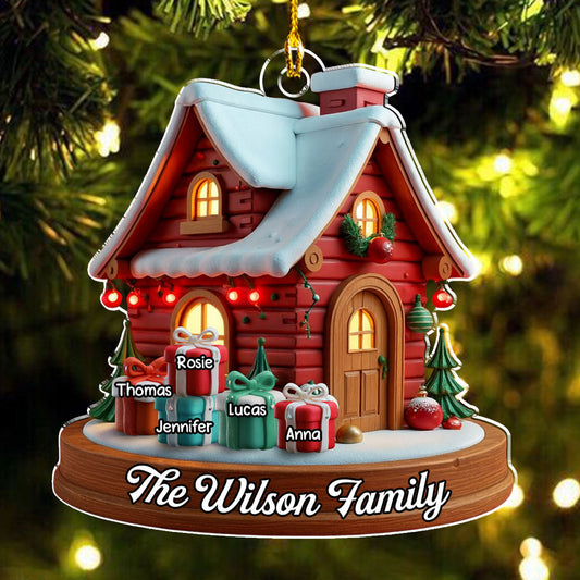 Ginger House - Personalized Custom 3D Effect Acrylic Ornament