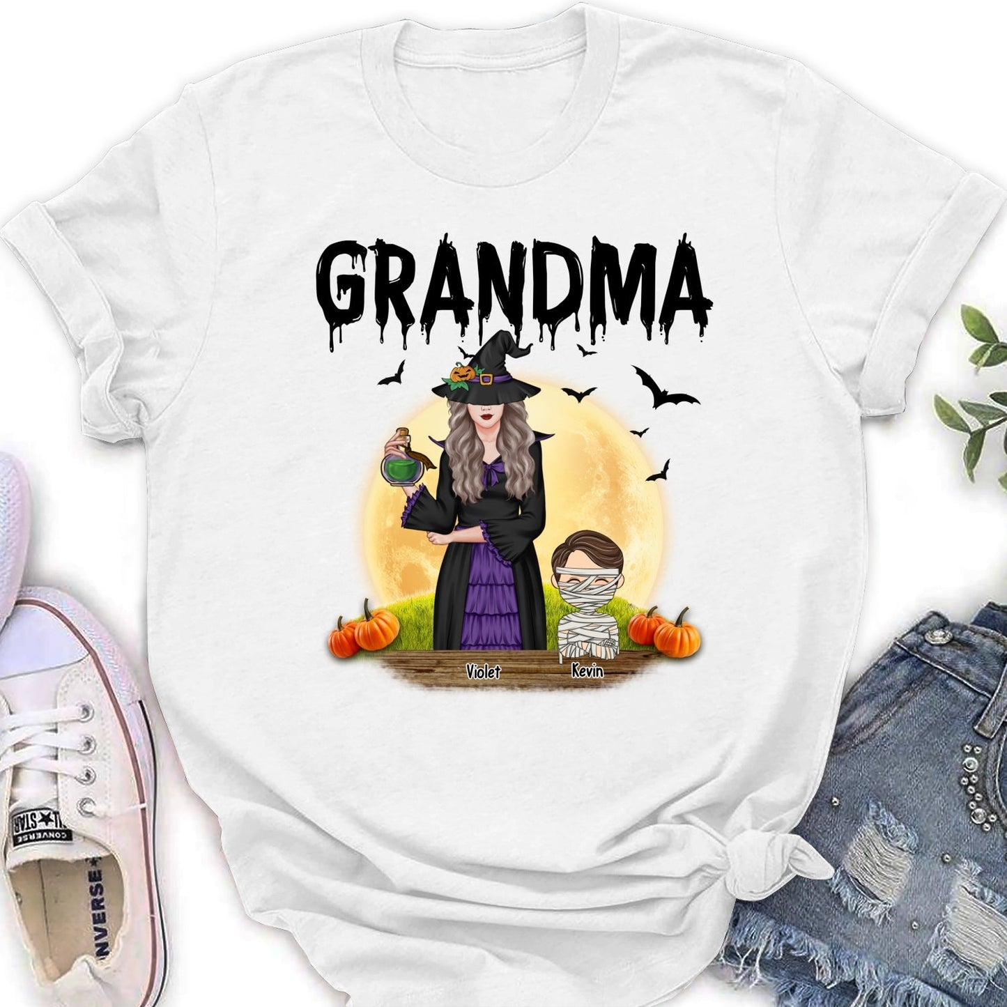 Witch Grandma - Personalized Custom Shirt