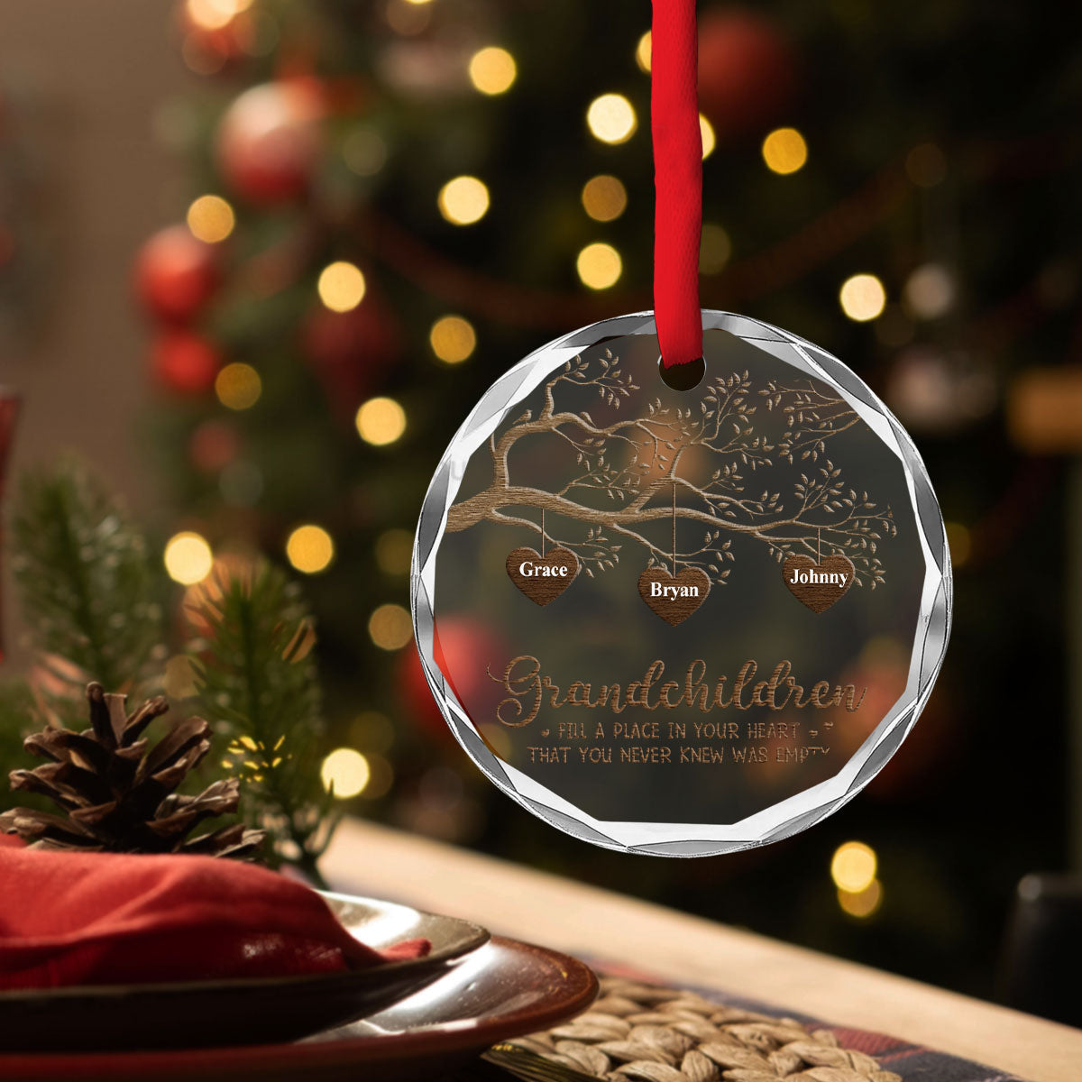 The Greatest Blessing - Personalized Custom Glass Ornament