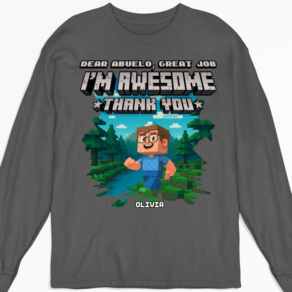 Dear Papa We Are Awesome - Personalized Custom Shirt