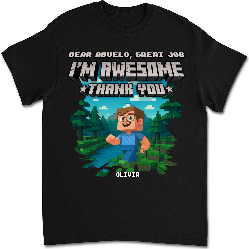 Dear Papa We Are Awesome - Personalized Custom Shirt