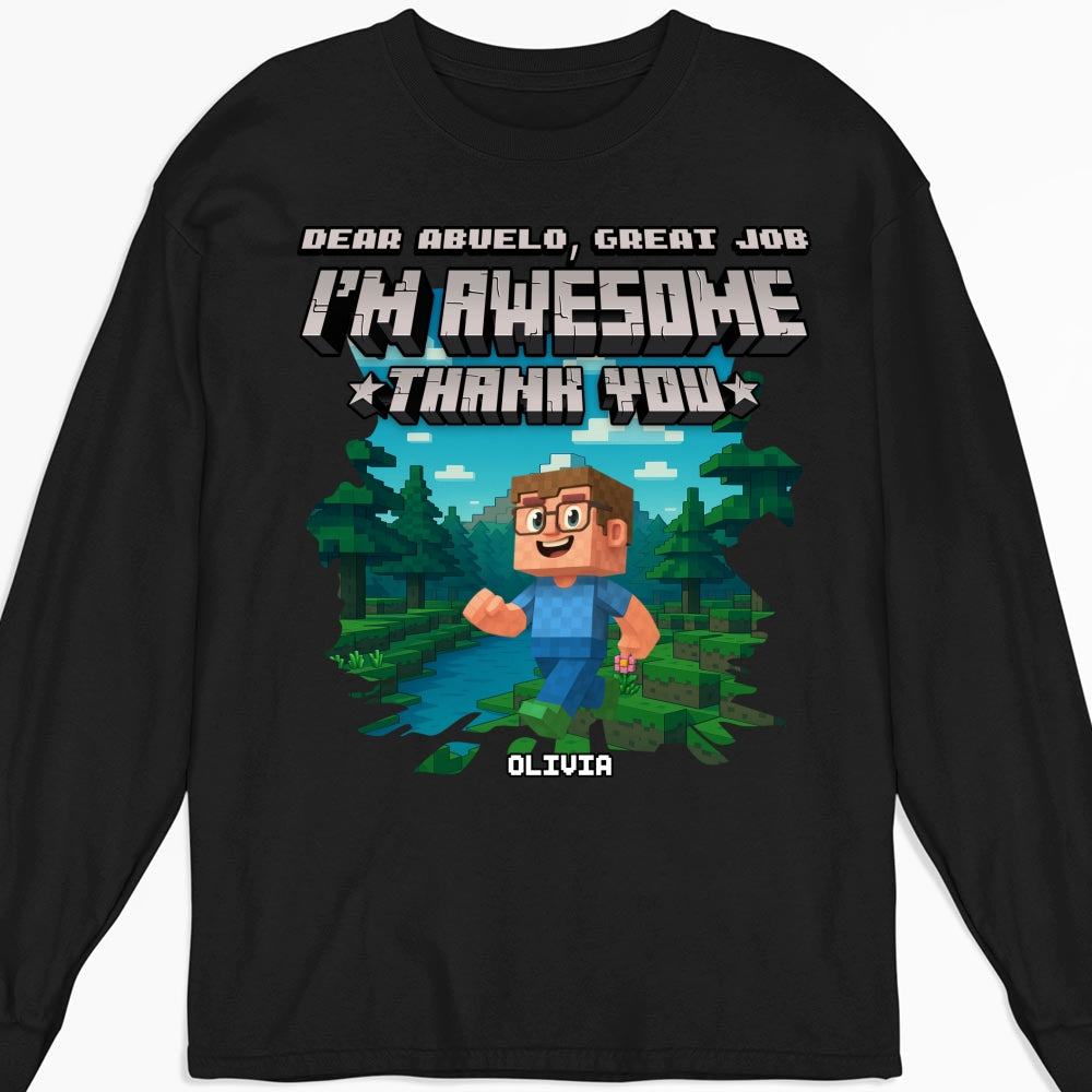 Dear Papa We Are Awesome - Personalized Custom Shirt
