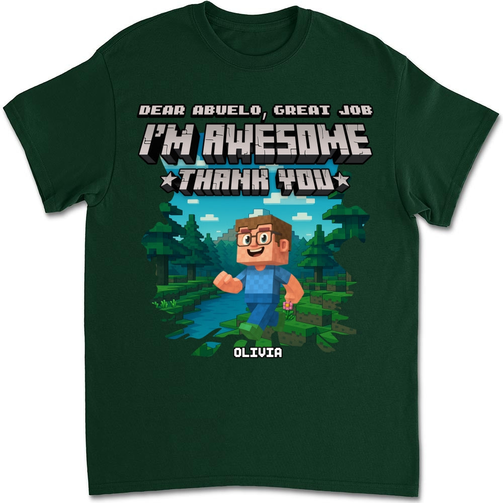 Dear Papa We Are Awesome - Personalized Custom Shirt