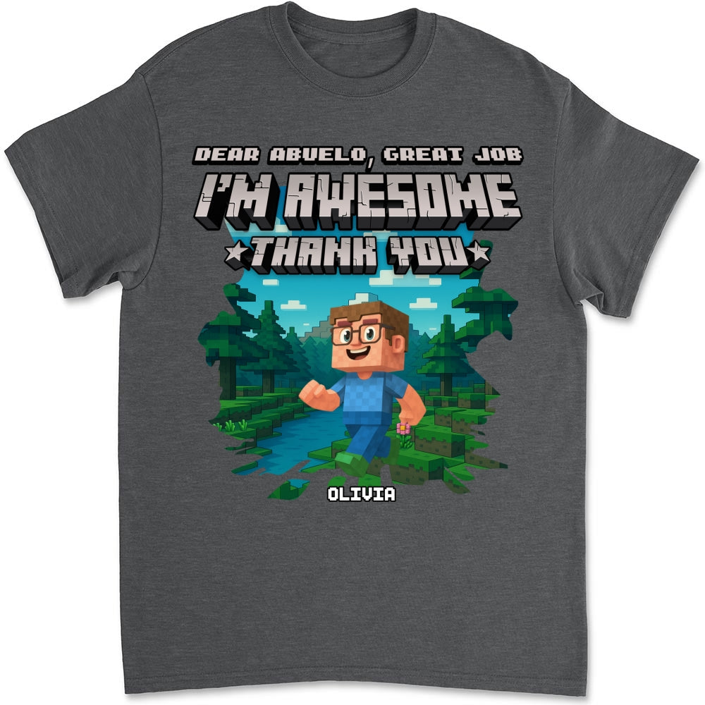 Dear Papa We Are Awesome - Personalized Custom Shirt