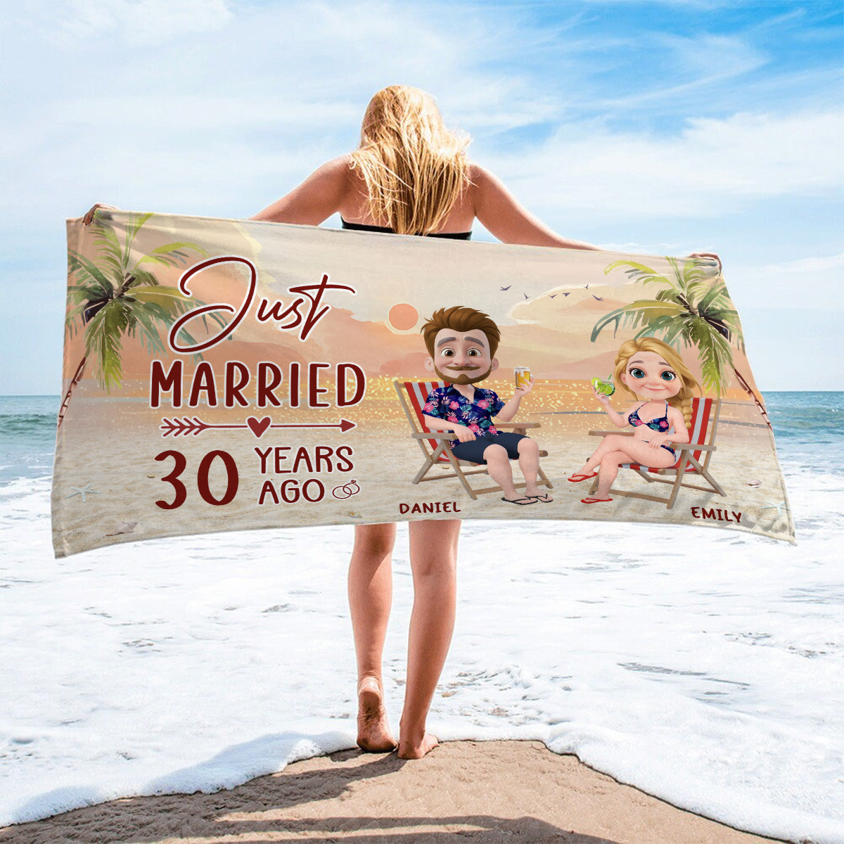 Best Vacation Ever - Personalized Custom Beach Towel