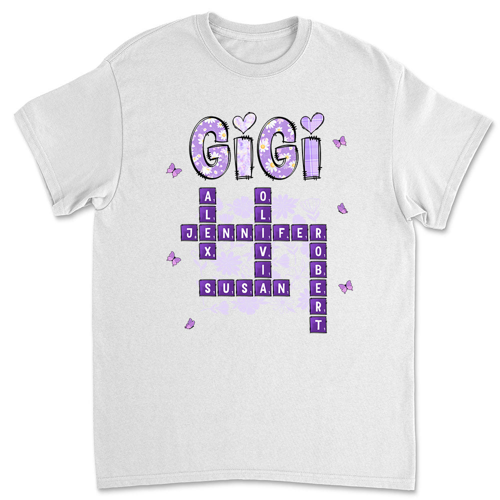 Love Being Gigi Crossword - Personalized Custom Shirt