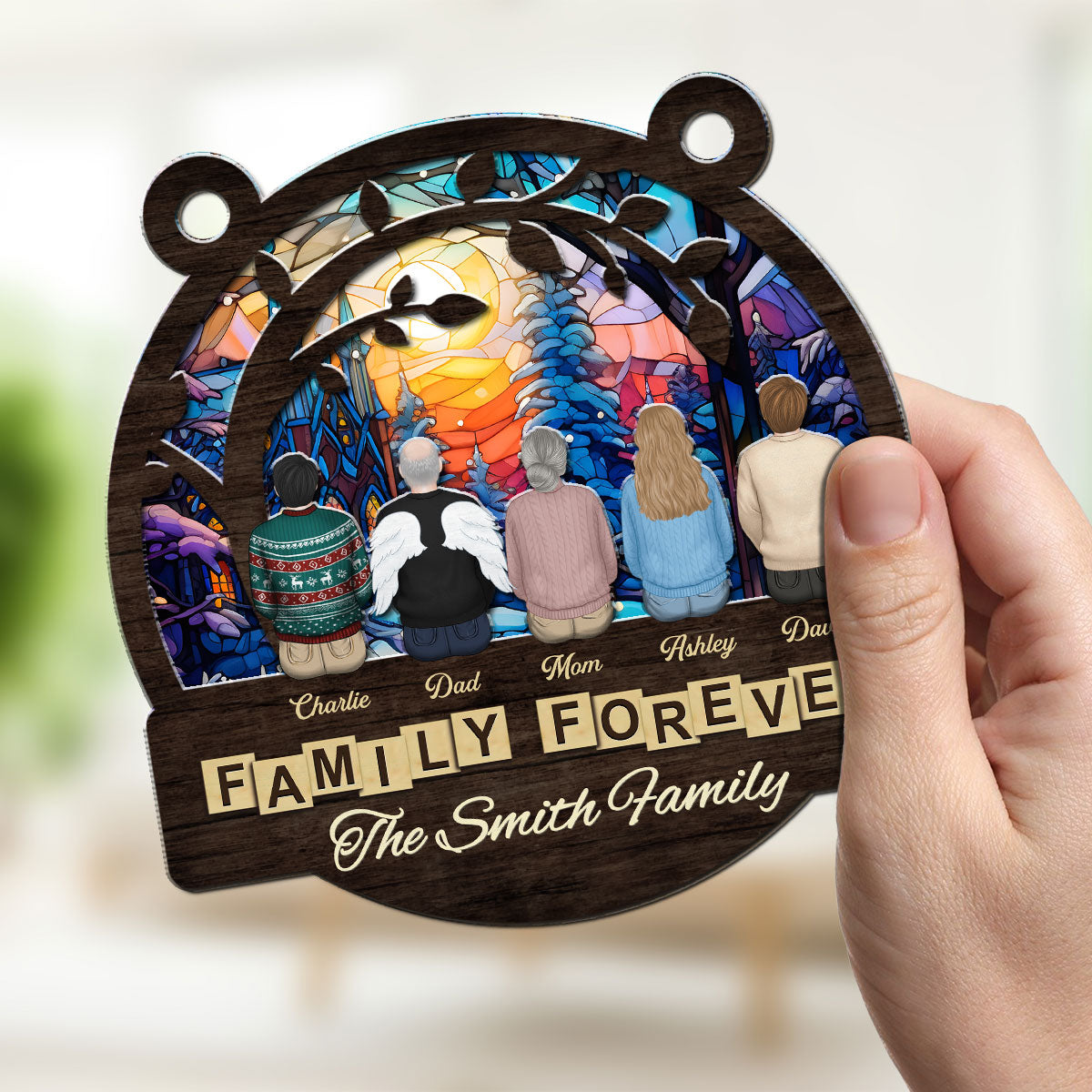 There Is No Place Like Home - Personalized Custom Suncatcher