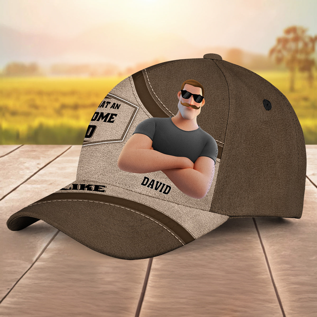 An Awesome Dad Looks Like - Personalized Classic Cap