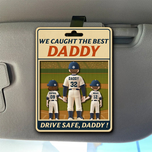The Best Daddy - Personalized Custom Car Visor Clip