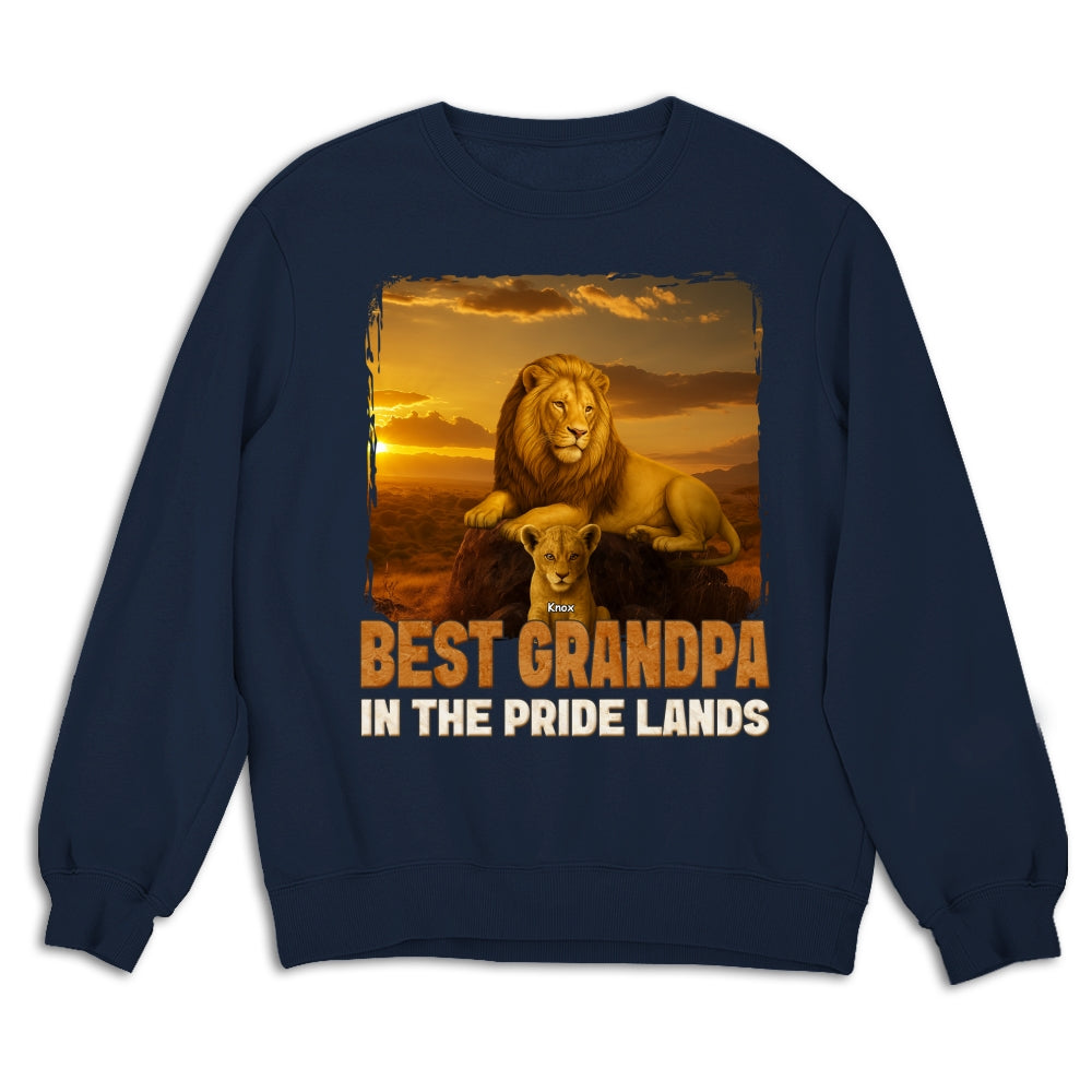 Best Dad In The Pride Lands - Personalized Custom Shirt