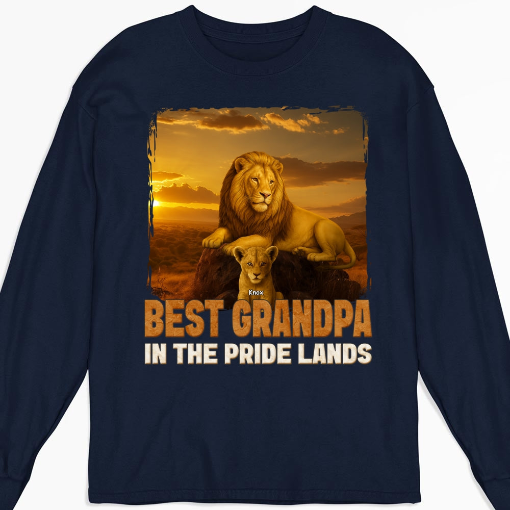 Best Dad In The Pride Lands - Personalized Custom Shirt