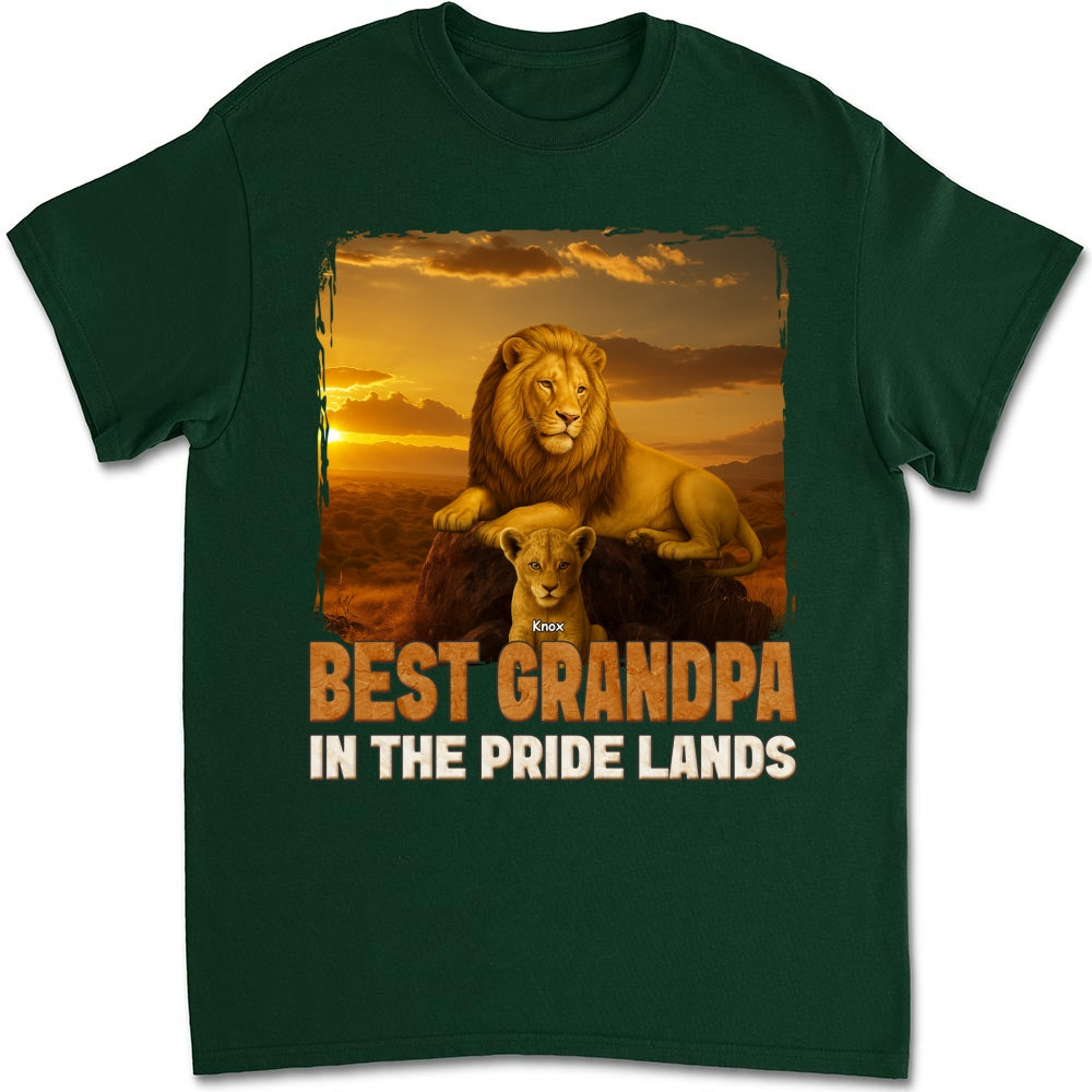 Best Dad In The Pride Lands - Personalized Custom Shirt
