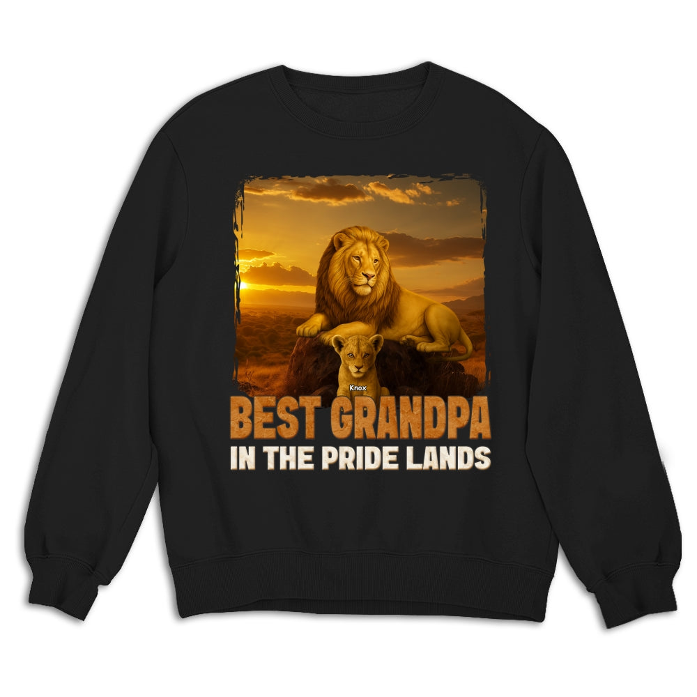 Best Dad In The Pride Lands - Personalized Custom Shirt