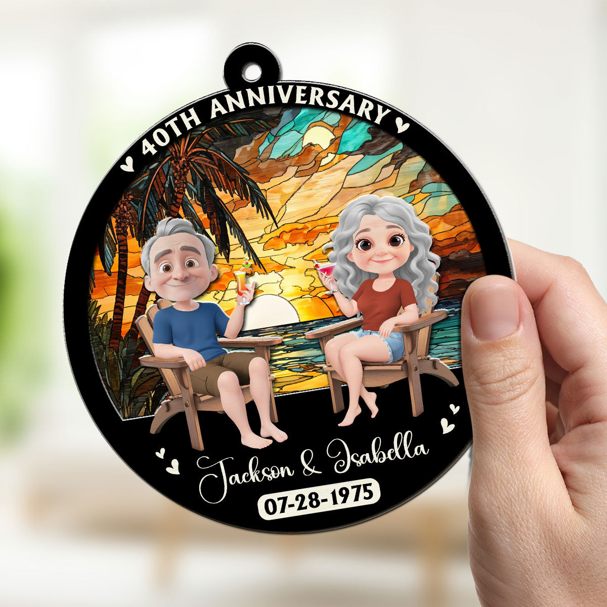 Love Last Forever - Personalized Custom Suncatcher