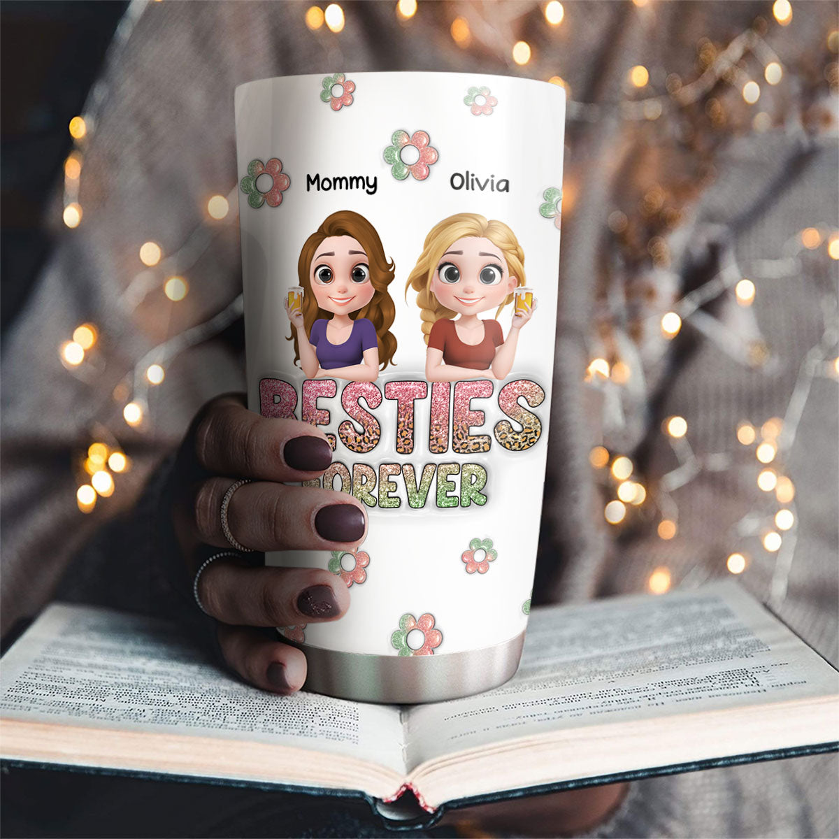Always My Bestfriend Version 2 - Personalized Custom 3D Inflated Effect Tumbler