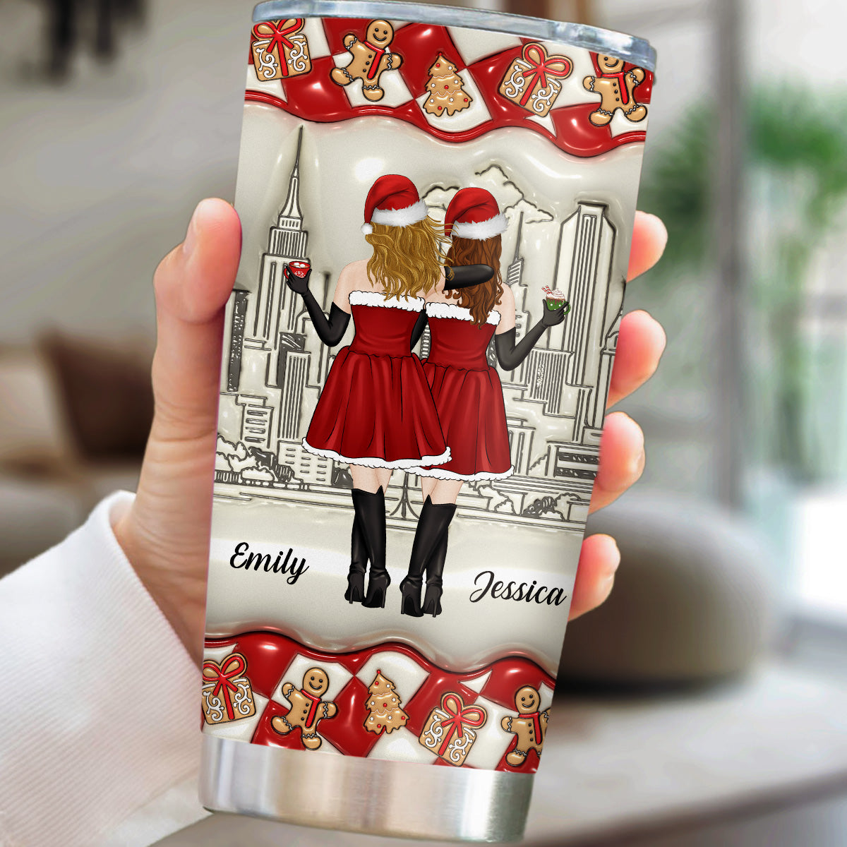 Grow Old Friend - Personalized Custom 3D Inflated Effect Tumbler