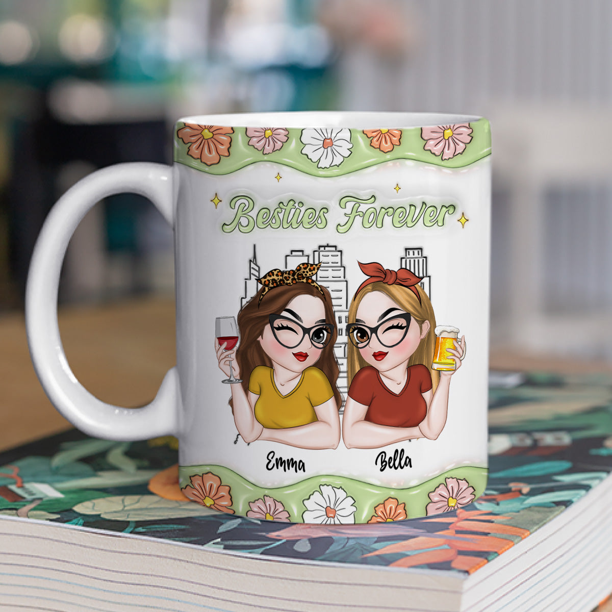 Best Friend Forever - Personalized Custom 3D Inflated Effect Mug