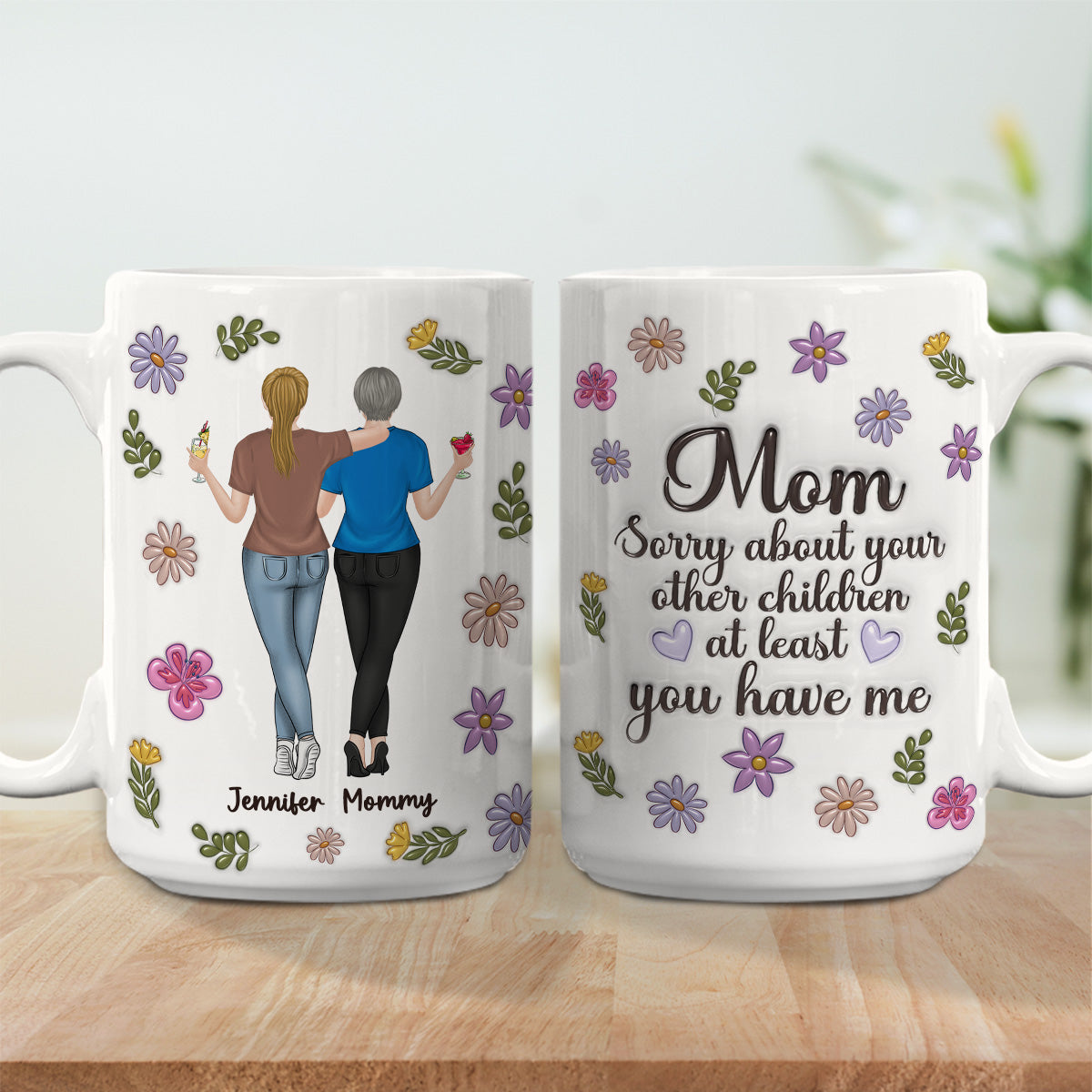 Sorry Mom Mum - Personalized Custom 3D Inflated Effect Mug