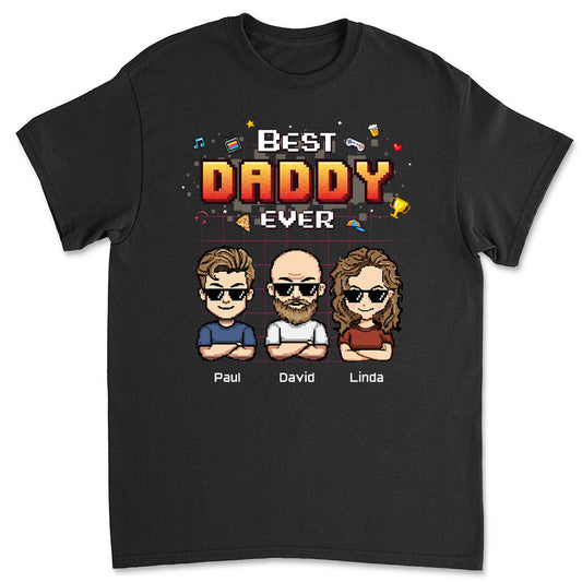 Best Dad Pixel - Personalized Custom Shirt