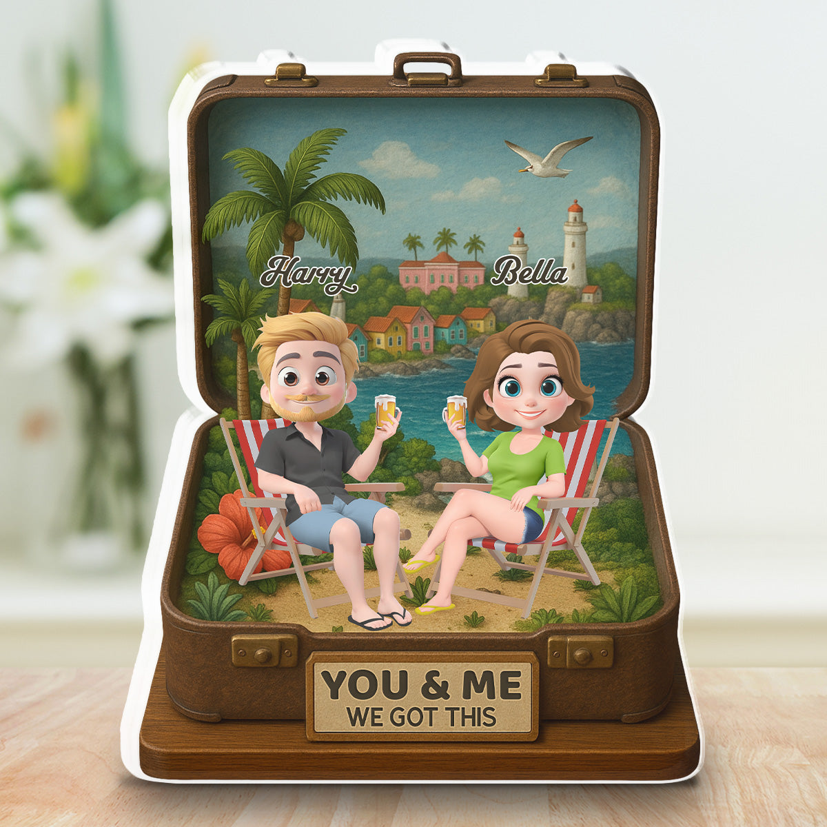 Husband And Wife Got This - Personalized Custom Acrylic Plaque