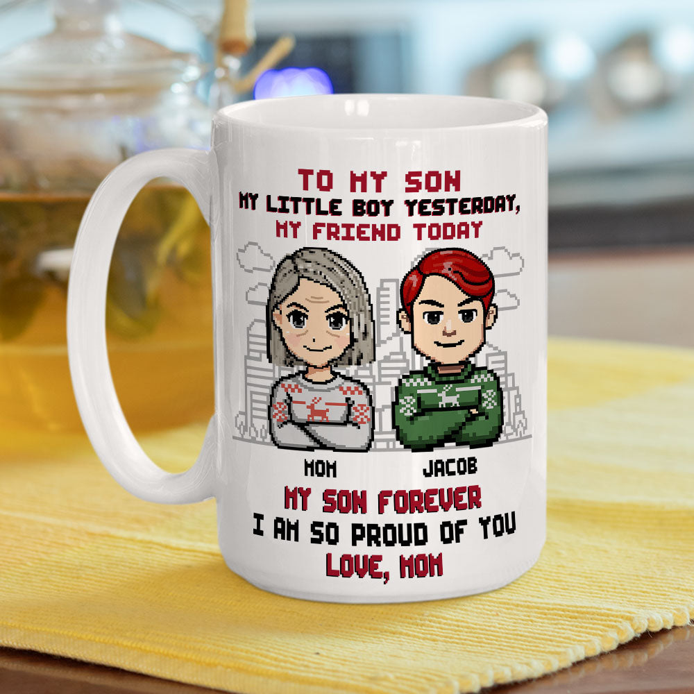 Forever My Little Boy - Personalized Custom Coffee Mug