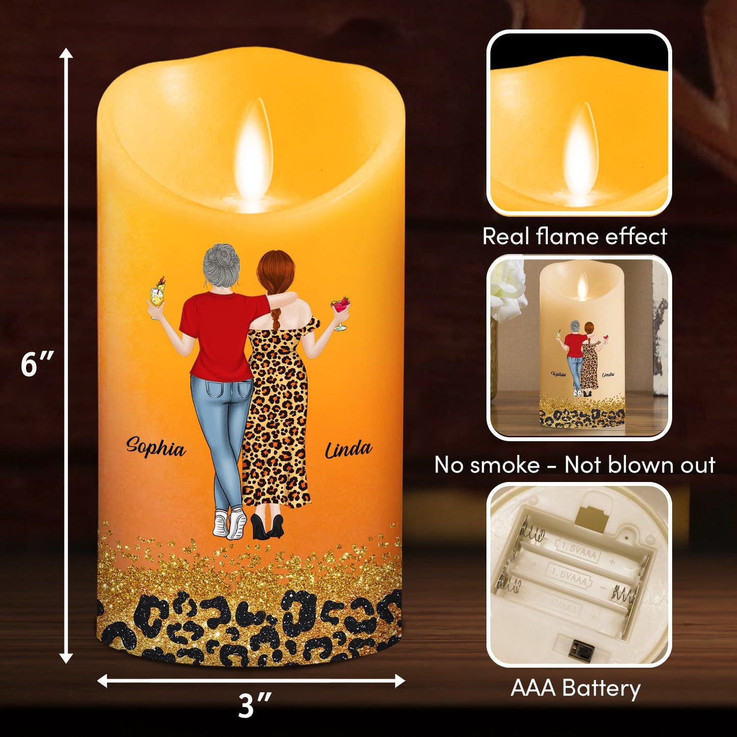 We Are Friends Until We Die - Personalized Custom LED Candle