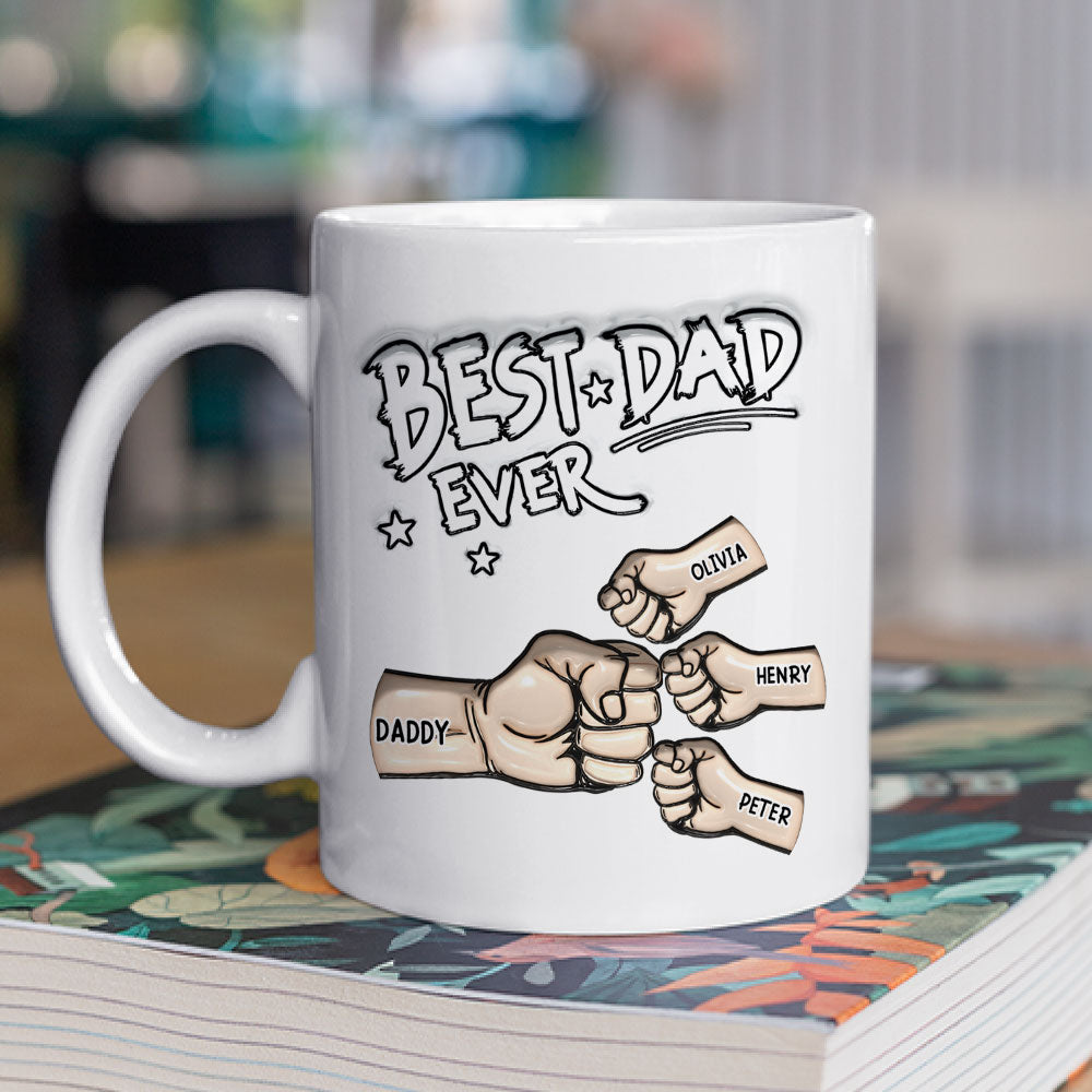 Best Dad - Personalized Custom 3D Inflated Effect Mug