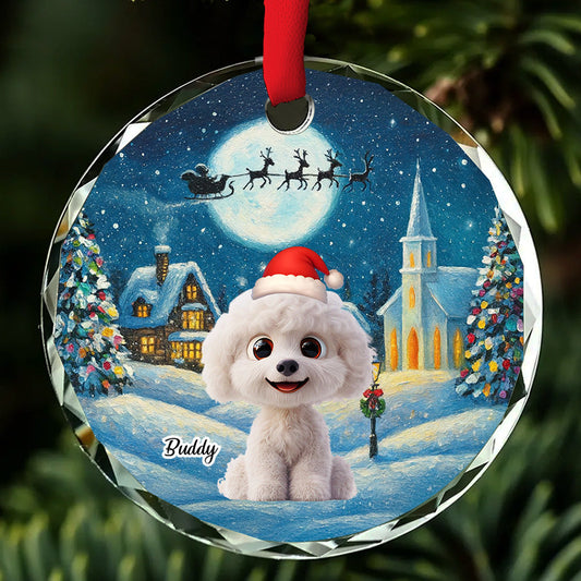 Snow Is Falling - Personalized Custom Glass Ornament