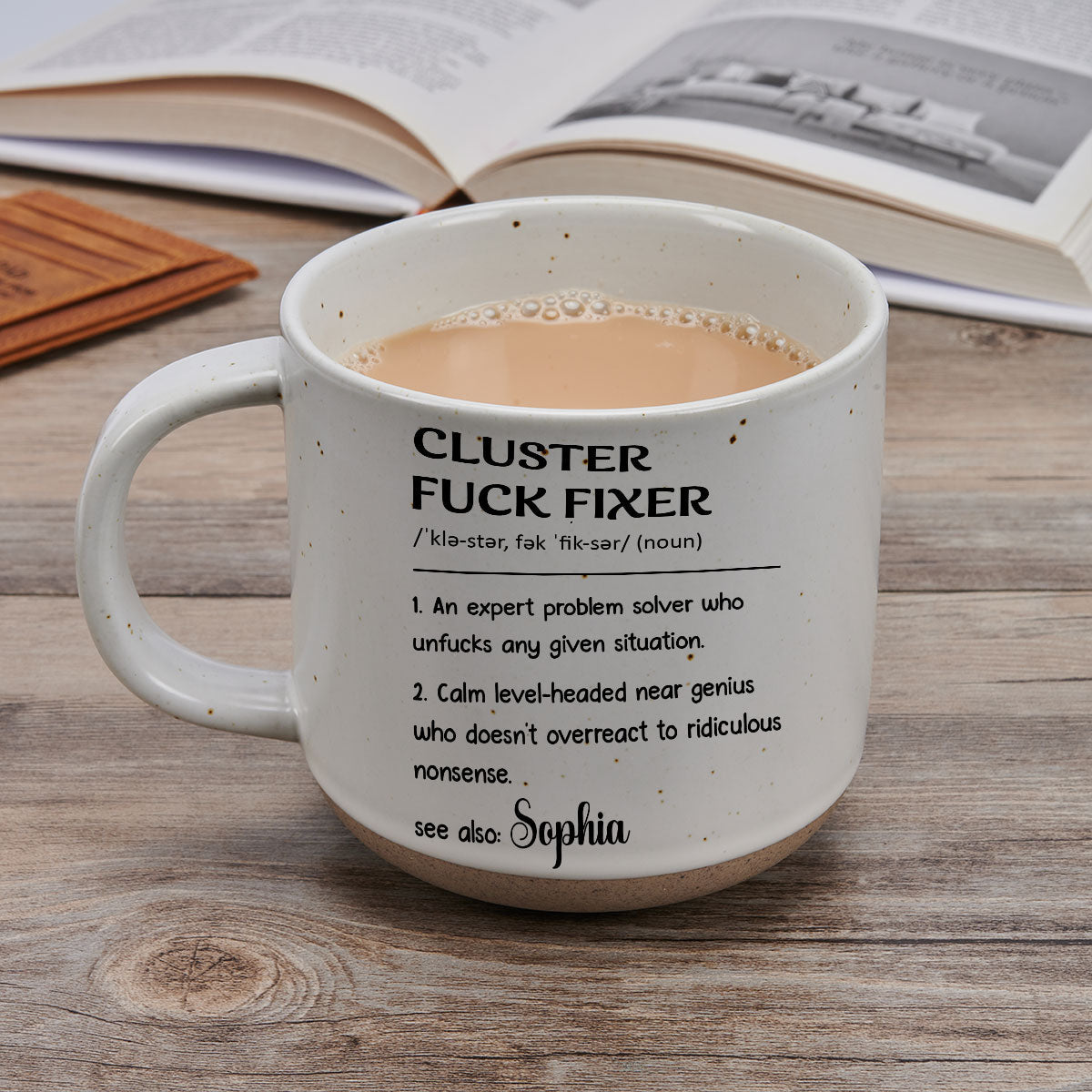 Cluster Fixer Problem Solver - Personalized Custom Pottery Mug