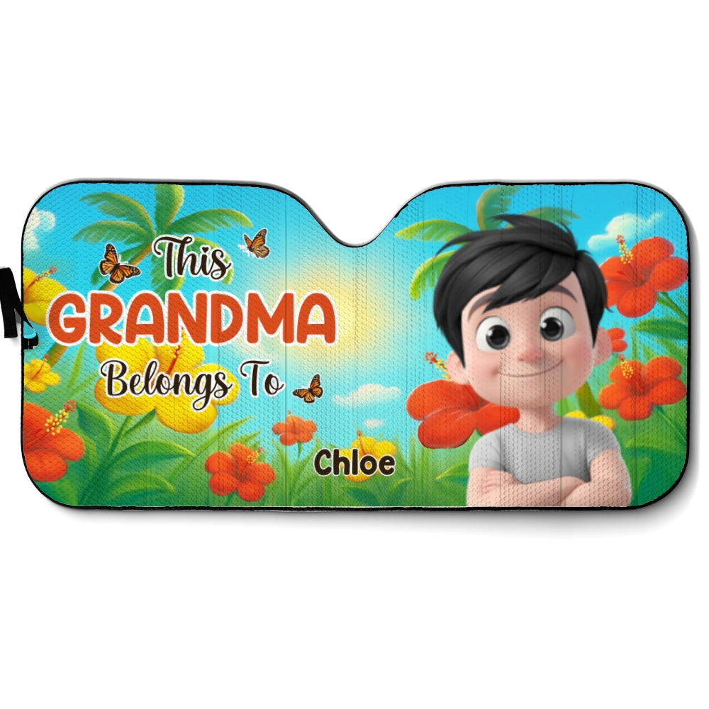 Grandkids Summertime - Personalized Custom Car Sunshade