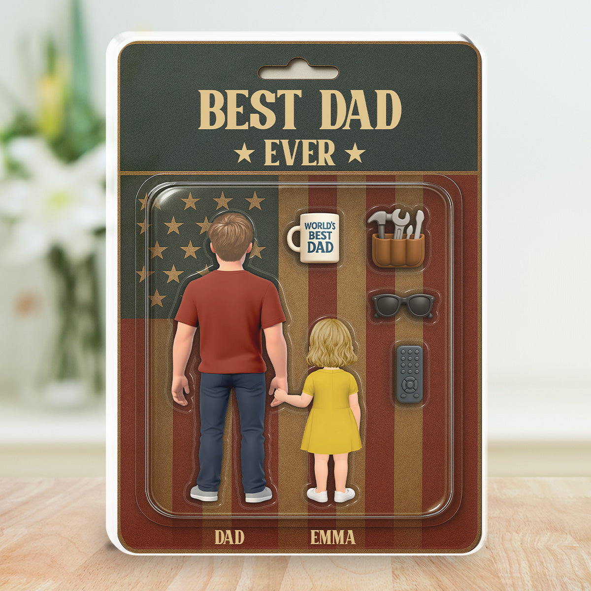 Best Dad Ever - Personalized Custom Acrylic Plaque