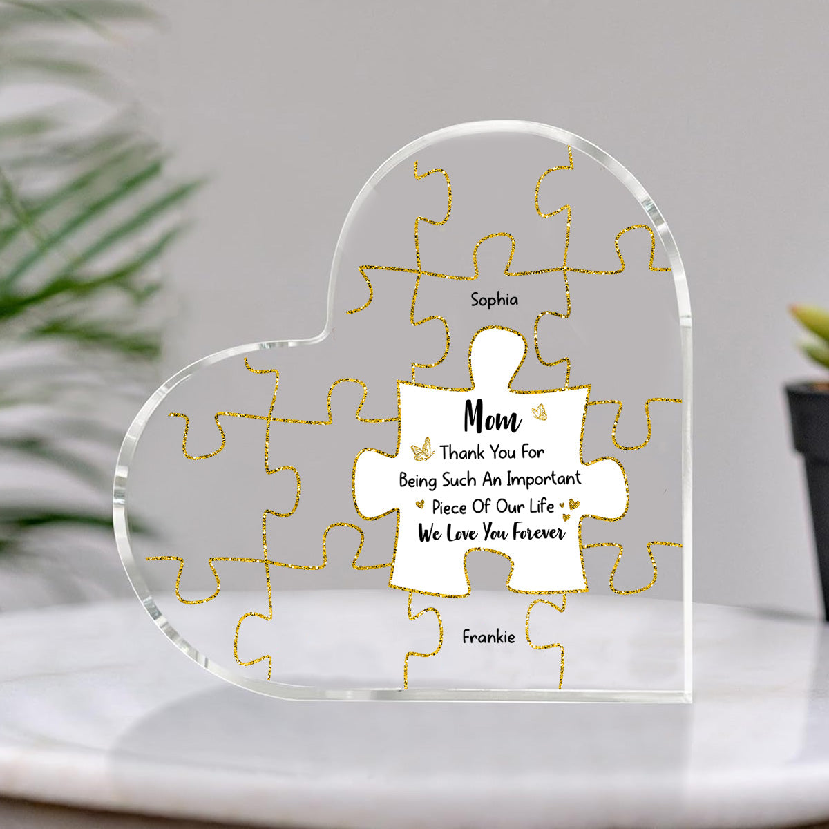 We Love You Forever - Personalized Custom Acrylic Plaque