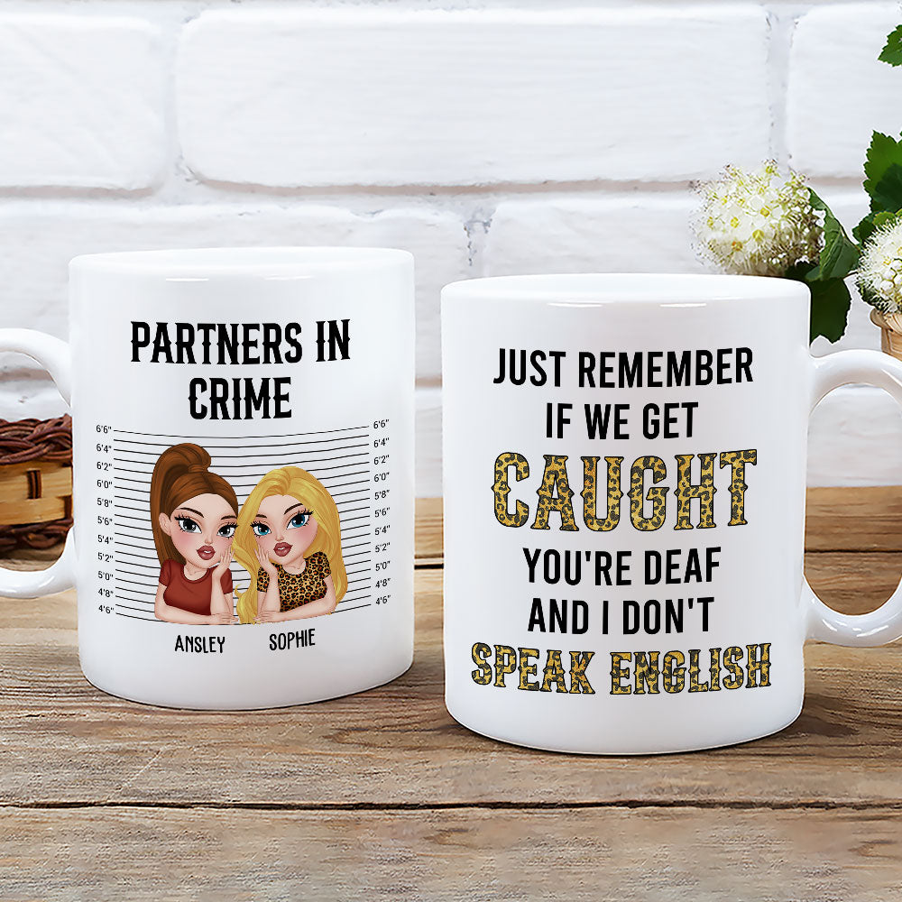 Partner In Crime Humor - Personalized Custom Coffee Mug