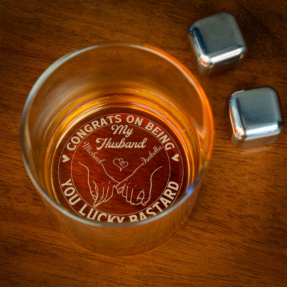 Being My Husband - Personalized Custom Engraved Whiskey Glass