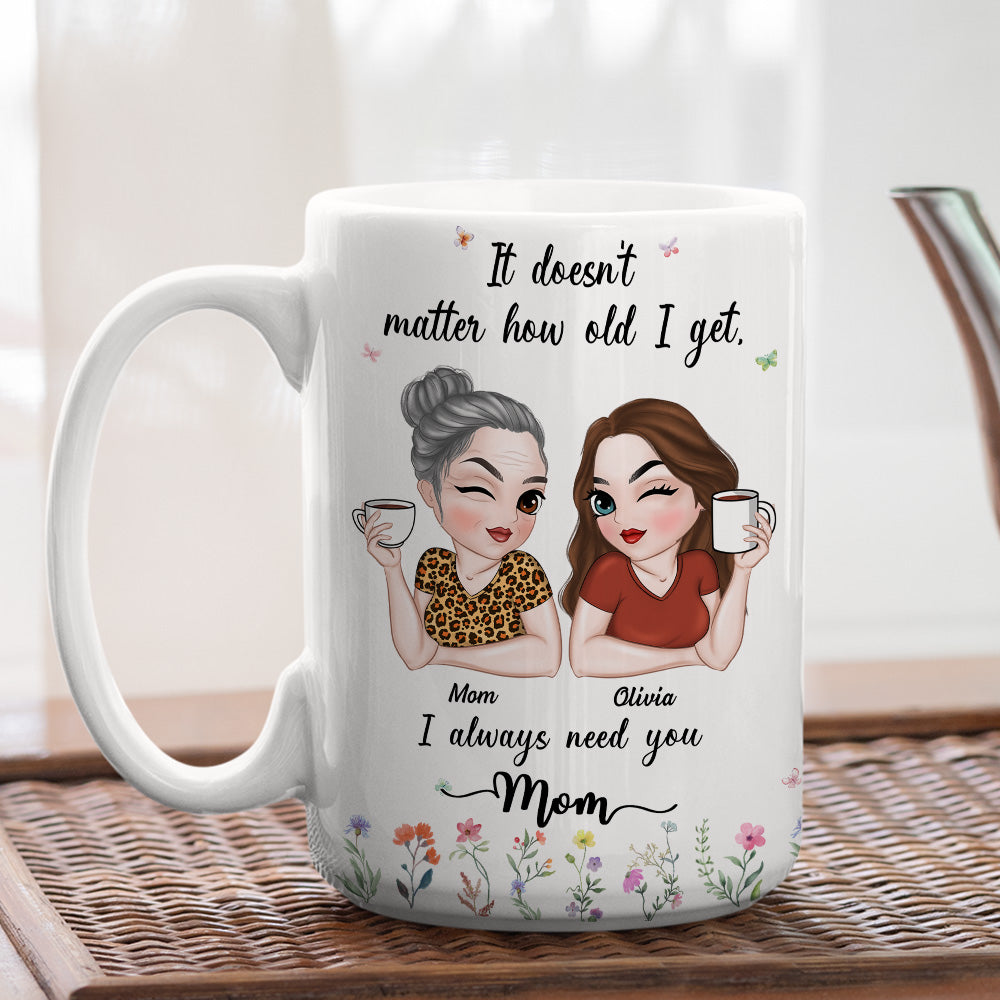 I Need My Mom Here - Personalized Custom Coffee Mug