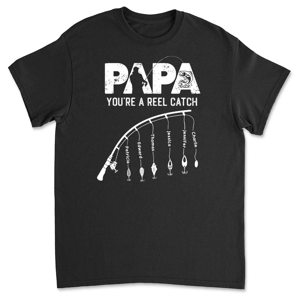 Dad Reel Catch - Personalized Custom Shirt