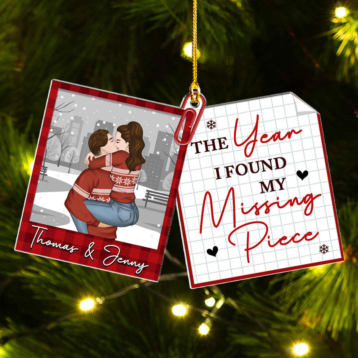 My Missing Piece - Personalized Custom Acrylic Ornament