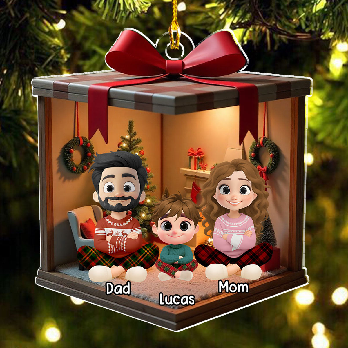 Our Cozy Christmas Together - Personalized Custom Acrylic Ornament