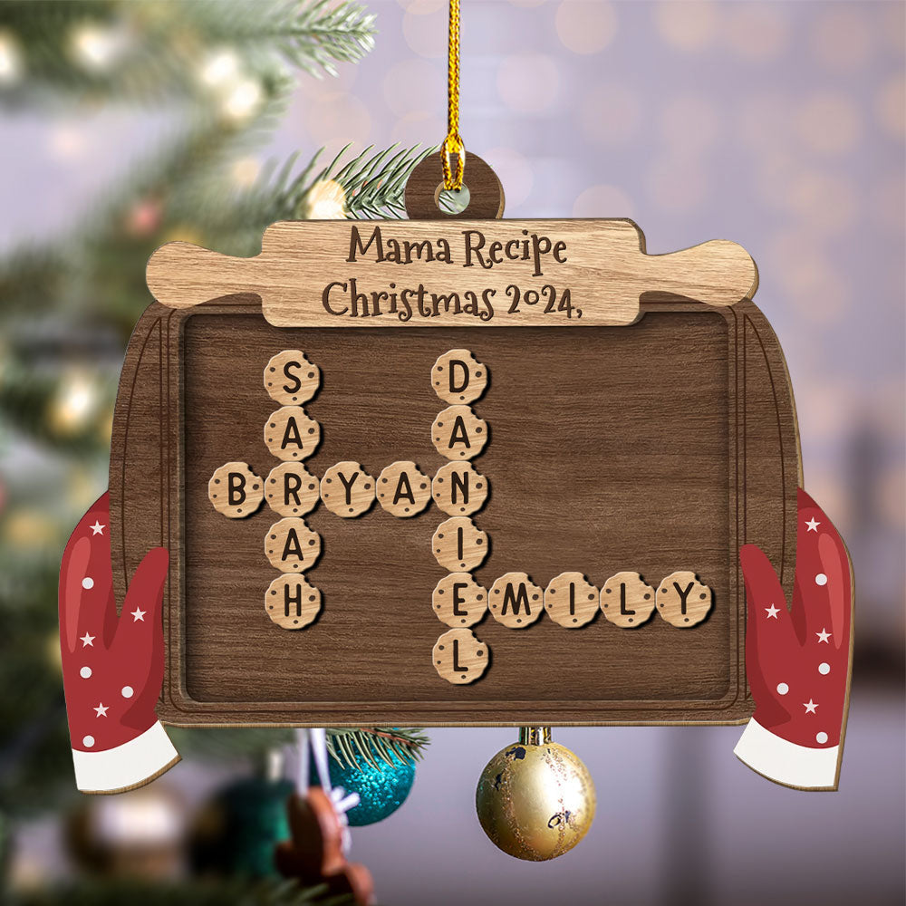 Family Favorite Cookies - Personalized Custom Wood Ornament