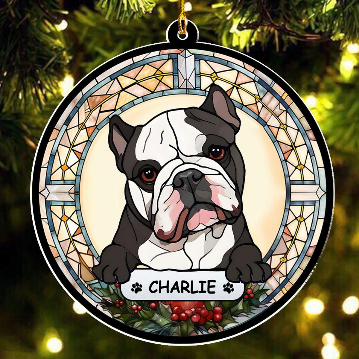 Cheerful Christmas - Personalized Custom Acrylic Ornament