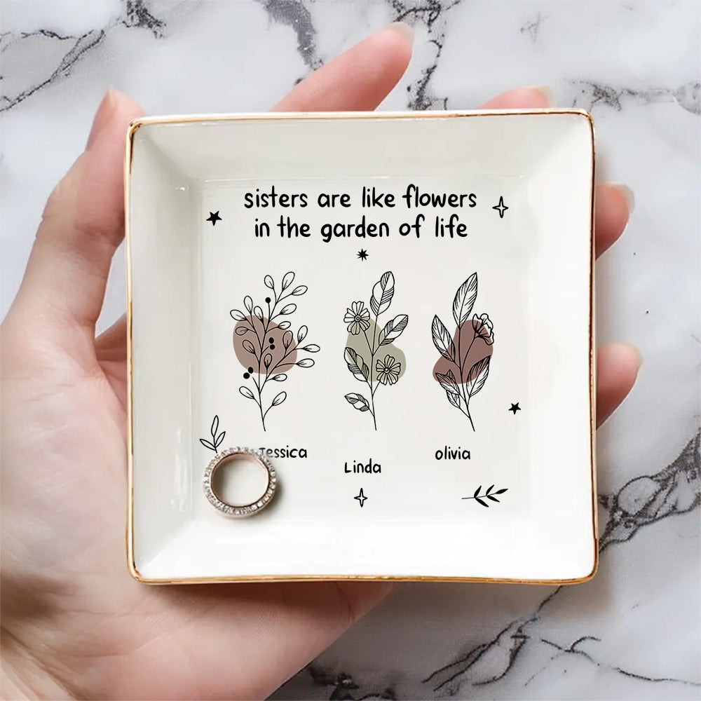 Flowers In The My Life - Personalized Custom Jewelry Dish