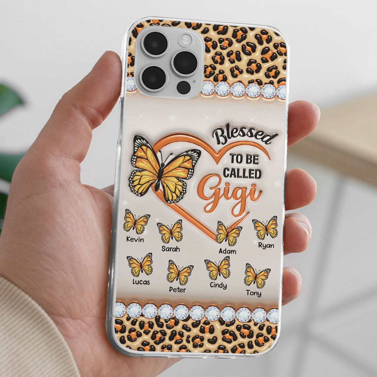 Blessed To Be Called Nana - Personalized Custom 3D Inflated Effect Phone Case